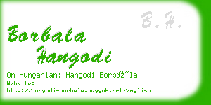 borbala hangodi business card